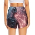 thumbnail image 2 of Lsque Electric Skeleton Surrealism Printed Women's Running Shorts with Liner Pockets,Elastic Quick Dry Workout Athletic Gym Yoga Shorts,Womens High Waist Shorts-X-Large, 2 of 9