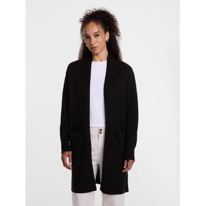 Scenario Women's Open Front Cardigan with Long Sleeves