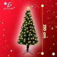thumbnail image 2 of Árbol de Navidad de 180 cm con  y FLuces LED fibra Óptica, 200 Ramas y Estrella Decorativa,, 2 of 7
