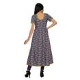 thumbnail image 4 of Moomaya Kurta à Manches Courtes Imprimée pour Femmes, Fente avant, Vêtements d'Été, 4 of 6