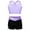 Lavender, variant on Doomiva Kids Girls Dance Crop Tops and Shorts Set Two Pieces Dance Sports Outfits Gymnastics Ballet Dancewear Black&Rose 16