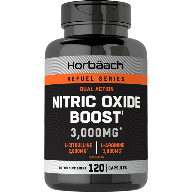 Nitric Oxide Booster 3000mg 120 Capsules Nitric Oxide Pills With L Arginine And L Citrulline For Men And Women Non Gmo Gluten Free Pre Workout Supplement By Horbaach Walmart Com