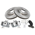 thumbnail image 2 of TRQ Front Brake Pad & Rotor Kit Brake Caliper Brake Pads Brake Rotor Ceramic Vented Fits Select 2008-2016 Mitsubishi Lancer, 2 of 6