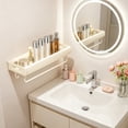 thumbnail image 4 of Estante de pared sin taladro con ventosa: estante rectangular multifuncional desmontable para organizar el baño, la ducha, la cocina y el dormitorio., 4 of 6