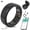 BLACK, variant on Ring for Women Men - Fitness & Sleep Tracker, 24/7 Heart Rate & Blood Oxygen, Ceramic Finish, 5ATM+IP68 Waterproof, 5-Day Battery, No Subscription