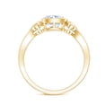 thumbnail image 2 of Rosec Jewels Lab Grown Diamond Cushion Engagement Ring - EF-VS Quality - Gift For Women, 18K Yellow Gold, US 3.50, 2 of 8