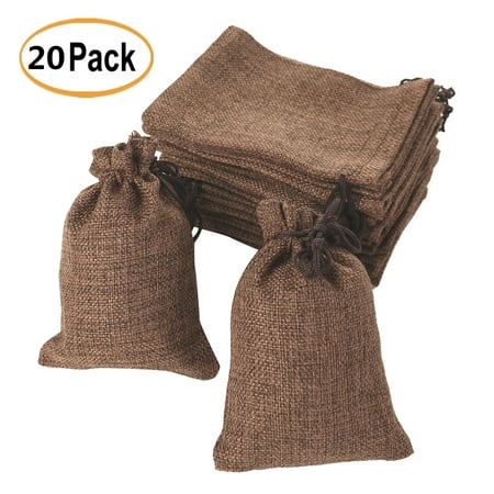 20pcs 5 X4 Small Jute Hessian Burlap Bags Drawstring Sack For 20pcs 5 X4 Small Jute Hessian Burlap Bags Drawstring Sack For Wedding