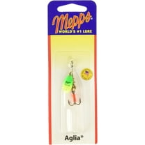 Mepps Aglia Plain Treble Fishing Lure, Green/Chartreuse 1/2 Oz - B5 HGRC