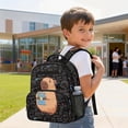 thumbnail image 4 of Jeiento Cute Capybara Kids Preschool Backpack for Toddler Girls, 13.5 Inch Lightweight School Bag for 3-5 Year Old, Bookbag with 2 Front Pockets, 4 of 7