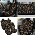 thumbnail image 3 of XYZCANDO Jungle Mushroom Trash Can Lipstick Cover Handbrake Cover Fender Cover Seat Belt Cover Steering Wheel Cover Armrest Cover Car Cushion Cover Car Coasters Keychain Comfortable, 3 of 7