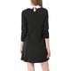 thumbnail image 4 of Minivestido corto Allegra K de manga larga con cuello En contraste para mujer Negro XS, 4 of 6