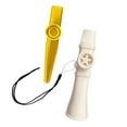 thumbnail image 2 of MERIGLARE Flûte Kazoo Facile à Apprendre pour Spectacle de Performance pour Enfants Blanc et Or, 2 of 9