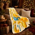 thumbnail image 3 of Whimsical Macaroni Cheese Splash Playful Comfort Food Illustration, Playful Food Art Scene, Warm Flannel Blanket for Living Room and Reading Nook, Art Lovers Friendship Gift, Playful Home Decor, 3 of 9