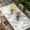 SpringGreen Ivory, variant on Watercolor Floral Table Cloths for 6 Foot Rectangle Tables, Spring Leaves Flowers Botanical Beige Patio Waterproof Elastic Fitted Tablecloths, Washable Rectangular Table Cover for Camping