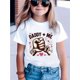 thumbnail image 1 of Daddy + Me" Pink Girls' Graphic T-Shirt - Cute Fist with Hearts & Stars, Comfy Cotton Short Sleeve for Summer, Father’s Day Special, Casual Round Neck Tee for Youngsters, Daddy Daughter Shirts, 1 of 6