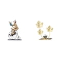 thumbnail image 1 of Colección de figuras de payasos y estatuas de hojas para centro de mesa, decoración de vitrinas, comedor, regalo, adorno moderno para el hogar, cumple, 1 of 8