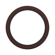 XMXY Car Steering Wheel Cover, Abstract Pink Black Polka Dot Non-Slip Jeep Truck Universal Elastic Steering Wheel Protector 15 inch