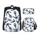 thumbnail image 1 of Easygdp Navy Blue Anchor Mochila para Niños y Niñas con Set de Caja de Almuerzo y Estuche para Lápices 3 en 1, Mochila Escolar Estampada para Adolescentes, 1 of 7