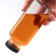 thumbnail image 4 of 12 Ounce Square Glass Drinking Bottles Set of 12 with Lids and Accessories, 4 of 7