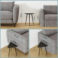 thumbnail image 3 of Small Black Side Table, Triangle End Table, Modern Narrow Bedside Table for Living Room Bedroom Small Space, 3 of 7