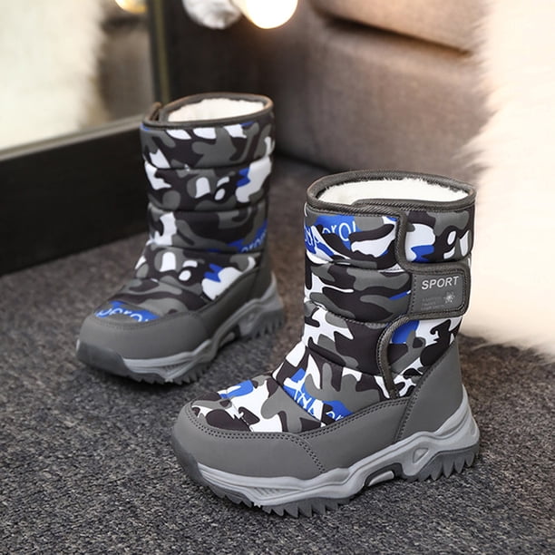 Botas de nieve Botas de nieve para niños Botas impermeables Botas de invierno para niños pequeños para esquiar al aire libre Likrtyny Tenis De Mujer Tenis De Hombre