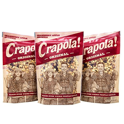 Granola Cereal By Crapola Low Carb Natural Granola With Fruit And Protein For A Healthy Breakfast Crapola 3 Bags Walmart Com Walmart Com
