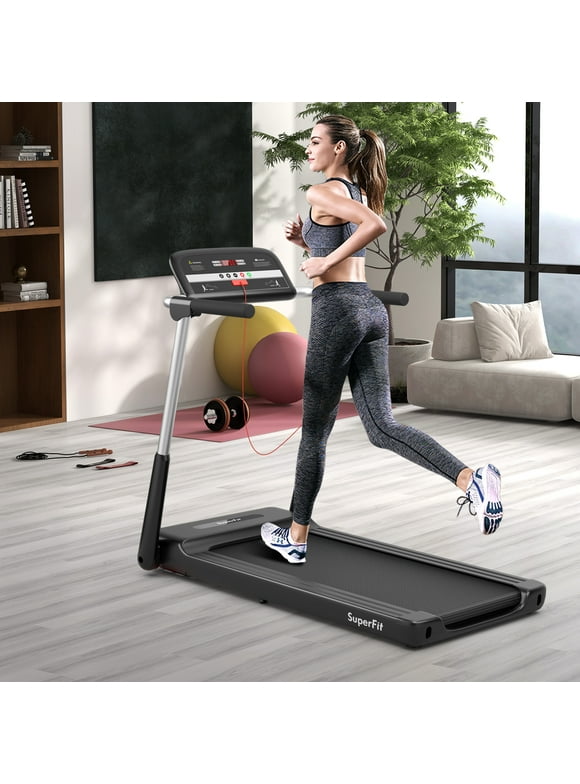 Superfit 2.25HP Folding LED Treadmill Electric Running Walking Machine with APP Control Gym