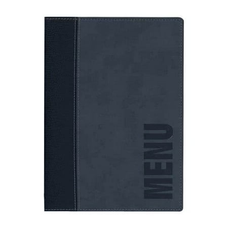 Faux Tabletops - MCTRLSBU Securit Faux Leather Menu Holder - Blue By TableTop King