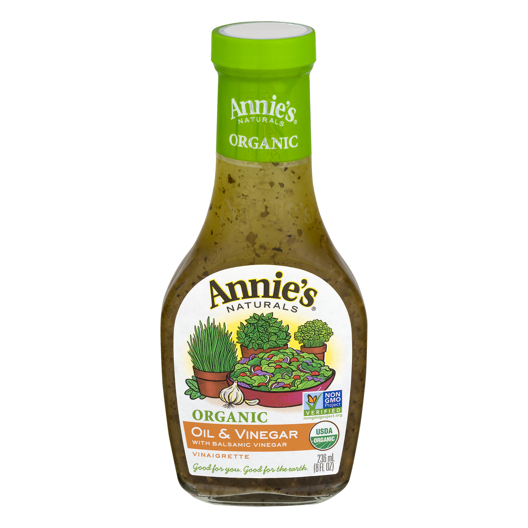 Annie's Organic Oil & Vinegar Dressing, 8 fl oz Bottle