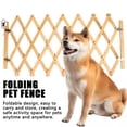 thumbnail image 3 of Bamboo Alloy Foldable Pet Gate, Retractable Dog Barrier for Indoor Outdoor, 110cm, 3 of 8