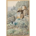 thumbnail image 2 of Eduard Zetsche 13x18 Black Ornate Wood Framed Double Matted Museum Art Print Titled - Vegetable Garden (1905), 2 of 5