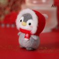 thumbnail image 1 of AMERTEER Unfinished Felt Kit Penguin Wool Needle Felt Kit Package DIY Handmade Doll Toy, 1 of 6