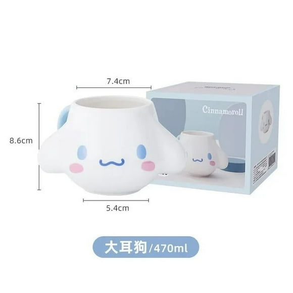 Hello Kitty Tasse à Thé Sanrio My Melody Kawaii Tasse en Céramique Matin Dessin Animé Grande Capacité Tasse de Lait Café Saint-Valentin Cadeau pour Enfant