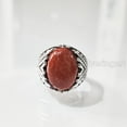 thumbnail image 3 of Natural Sunstone Mens Ring, Fire Sunstone Ring, Sunstone Ring, Silver Jewelry, 925 Silver Ring, Gift, Heavy Mens Ring, Arabic Design, Ottoman Style Ring, Christmas, Turkey Mens Signet Ring, 3 of 8