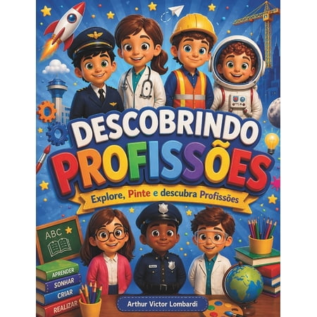 Descobrindo Profiss&Atilde;&micro;es: Explore Pinte e descubra Profiss&Atilde;&micro;es (Paperback)
