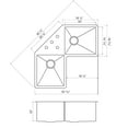 thumbnail image 4 of Wells NCU3333-1010-BF Évier de Cuisine, Papillon, Acier Inoxydable, 4 of 4