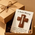 thumbnail image 3 of Leutsin A Pocket Blessing - Baseball Football Softball Cross Edition,Handmade Pocket-Sized Cross Gift for Christian Athletes,Inspirational Token for Teams & Youth Group Encouragement Decor,5.6", 3 of 9