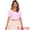 Light Pink, variant on Women's Smocked Crop Bubble Sleeve Peasant Gingham Tops XS Yellow