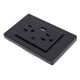 thumbnail image 5 of Toma De Corriente, Salidas Duales De 3 Clavijas Y Puertos De Carga USB Tipo C, Panel De 118 Receptáculos, Negro, 15 A, 5 of 7