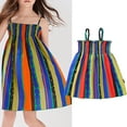 thumbnail image 2 of Felwors Robe Sans Manches pour Filles Tout-Petits Imprimés Robes de Danse Fête Vêtements, 2 of 7