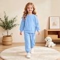 thumbnail image 2 of yboeqw Girls Clothes Fall Winter Outfits for Teen Girl Pullover Tops Pants Little Kids Girls Clothing Sets,Size 14-15 Years, 2 of 6