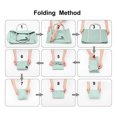 thumbnail image 4 of FZFLZDHUS Foldable Travel Duffel Bag Tote Carry on Luggage Lightweight Nylon Sport for Women Girls, 4 of 6