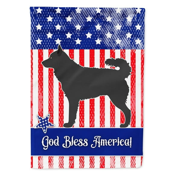 Carolines Treasures BB8417CHF Mudi American Flag Canvas House Size  Large multicolor