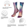 thumbnail image 3 of Fuzoiu Dreamy Moonlit Window Print Crew Socks,Casual Athletic Gym LightWeight Thin Socks,Casual Crew Socks for Men Woman,Calf Length Crew Socks, 3 of 7