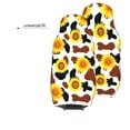 thumbnail image 3 of Sigee Sunflower Cow for Universal Car Seat Covers, Premium Car Seat Protector Set for Cars, SUVs, Trucks, 3 of 5