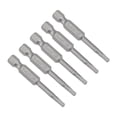 thumbnail image 1 of Unique Bargains 5 pcs Square Bits 1/4-Inch Hex Shank 50mm Length Magnetic SQ1 Head Screwdriver S2 Screw Driver Bit, 1 of 4