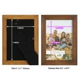 thumbnail image 6 of Wexford Home Textured 5" x 7" Walnut Picture Frame (Set of 6), 6 of 6