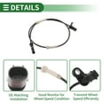 thumbnail image 4 of Sensor de velocidad de rueda ABS Unique Bargains ABS Sensor No.34526874877/34526875384 para BMW 7 Series G12 2017 1 Pc Frontal Izquierdo Frontal Derecho, 4 of 7