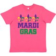 thumbnail image 3 of Inktastic Mardi Gras Fleur De Lis Trio Youth T-Shirt, 3 of 5