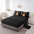 thumbnail image 5 of Erosebridal Capybara 7-Piece Twin Bedding Sets,Rustic Plant Colorful Cute Flowers Bedding Comforter Set For Girls Kids ,Reversible Black, 5 of 7